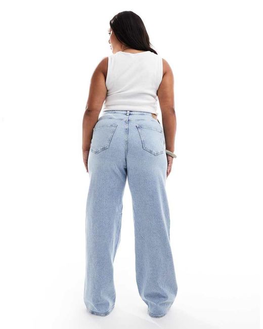 Vero Moda Blue Tessa Wide Leg Jeans