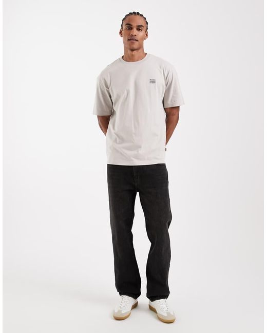 Boss White Hugo Boss Relaxed Fit Graphic T-shirt for men