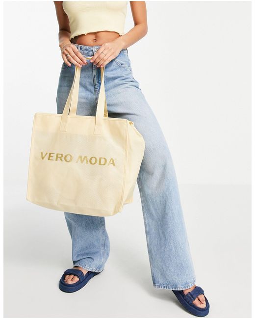 Cabas - crème Vero Moda en coloris White