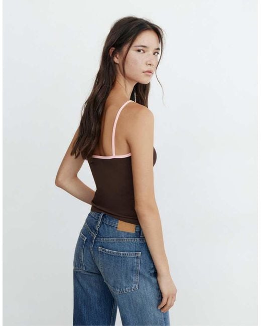 Pull&Bear Blue Fine-strap Top