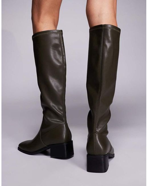 SIMMI Gray Simmi London Xander Smart Knee Boots