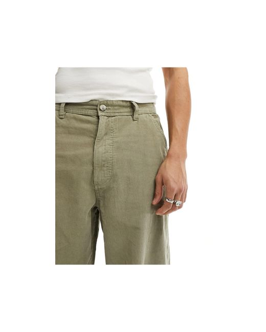 Pull&Bear White Cord Pants for men