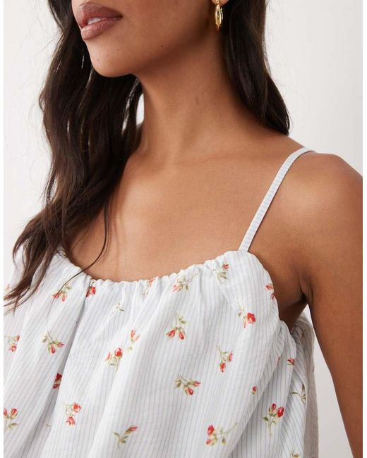 ASOS White Bubble Cami Top