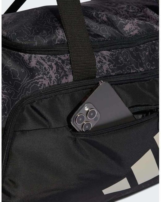 Adidas Originals Black Training Defender Graphic Duffle Bag Medium