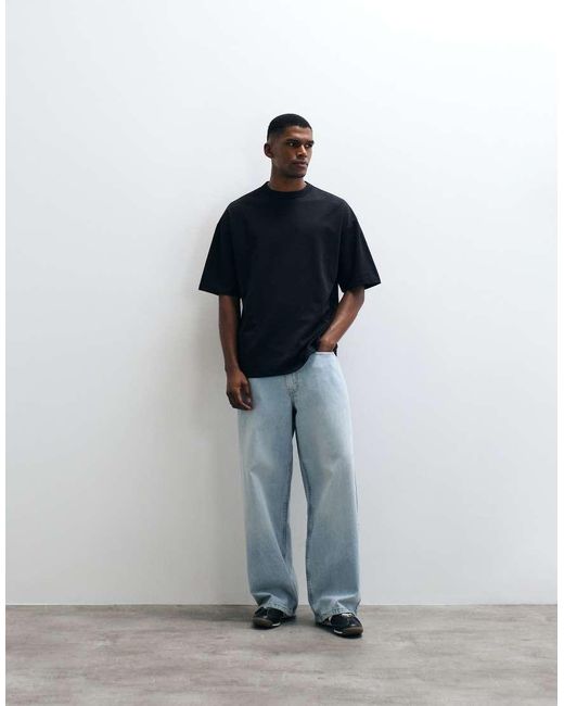 ASOS Black Breathemax Heavyweight Oversized T-Shirt for men
