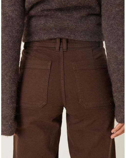 Vaqueros Marrones De Algodón Catherin De Mango de color Brown