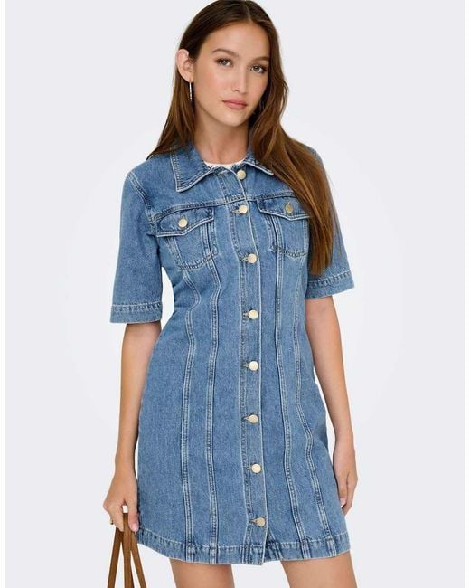 ONLY Blue Denim Dress