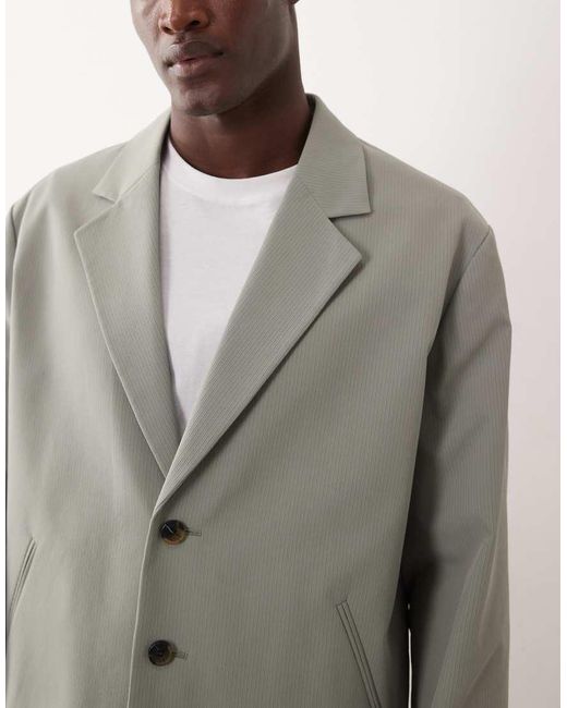 ASOS Gray Boxy Suit Jacket for men