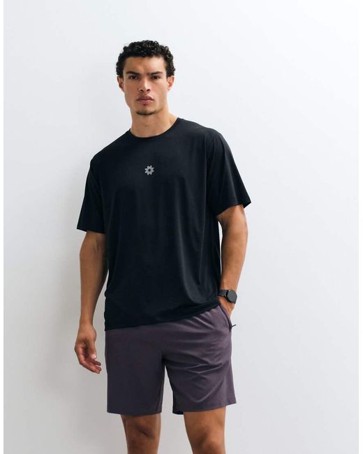 Jack & Jones Blue Sports Quick Dry Ribstop Training T-shirt for men