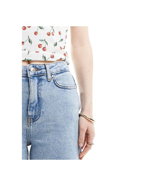 ONLY Blue – emily – longline jeans-shorts