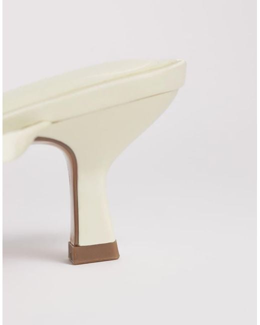 ASOS White Haze Strappy Kitten Heel Sandals