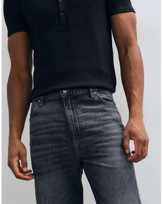 Wrangler Blue Straight Jeans for men