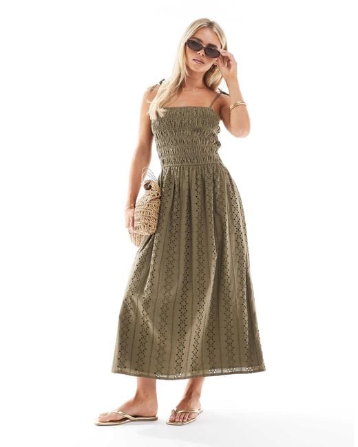 joules green dress Green Floral Sweetheart Neck Strappy Maxi Dress main image 1