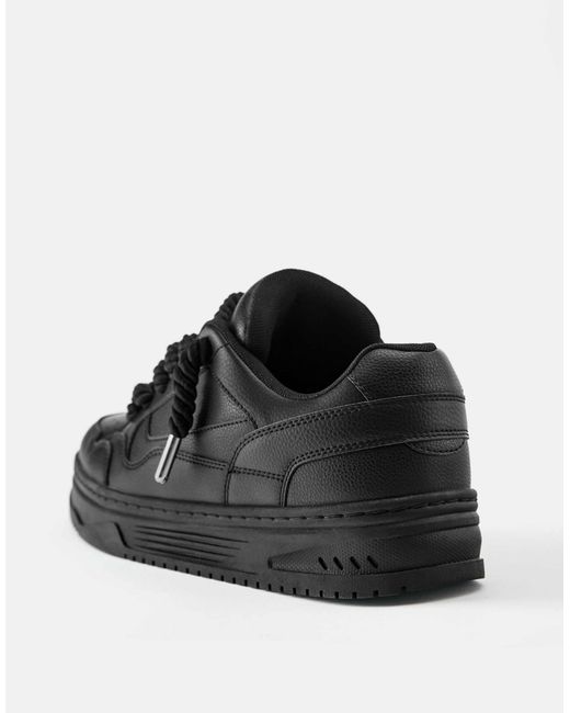Pull&Bear Schnür-sneaker in Black für Herren