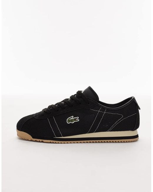 Lacoste Black Club Low Mesh Trainers for men