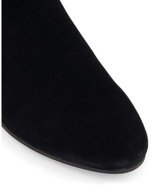 Dune Black Tayla Suede Knee High Boots