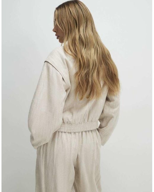 River Island Natural Tailobomber Jacket