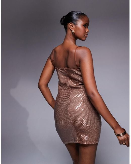 TFNC London Sequin Cup Detail Cami Bodycon Mini Dress in Purple | Lyst TFNC London Sequin Cup Detail Cami Bodycon Mini Dress in Purple | Lyst