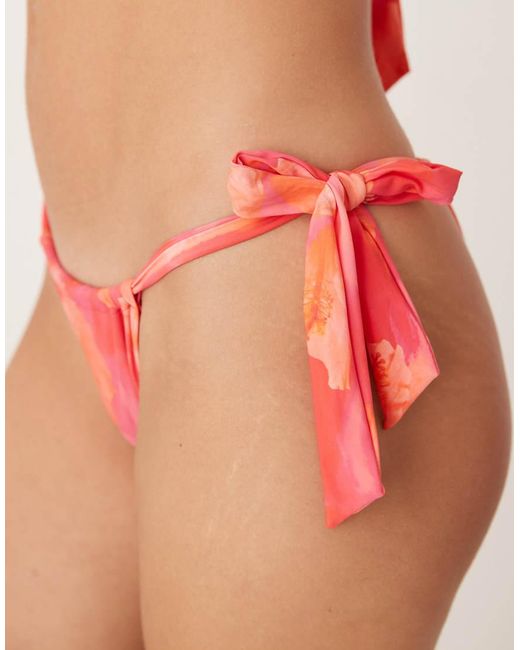 Wild Lovers Orange Bella Vista Tieside Bikini Bottoms