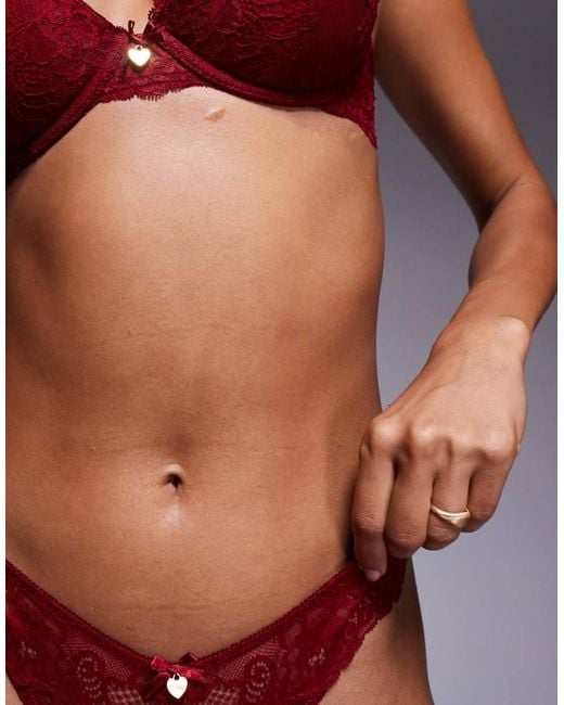 Boux Avenue Red Amber Thong
