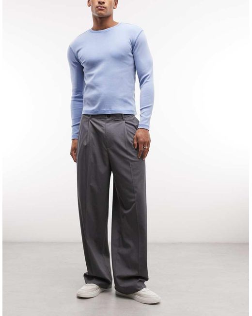 Weekday Blue Uno Loose Fit Tailored for men