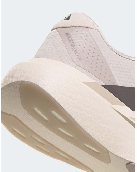 Adidas Originals White Adizero Evo Sl Shoes