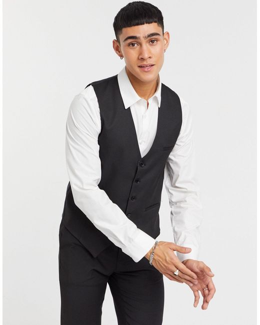 plain black waistcoat