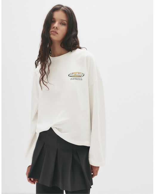 Pull&Bear White – t-shirt