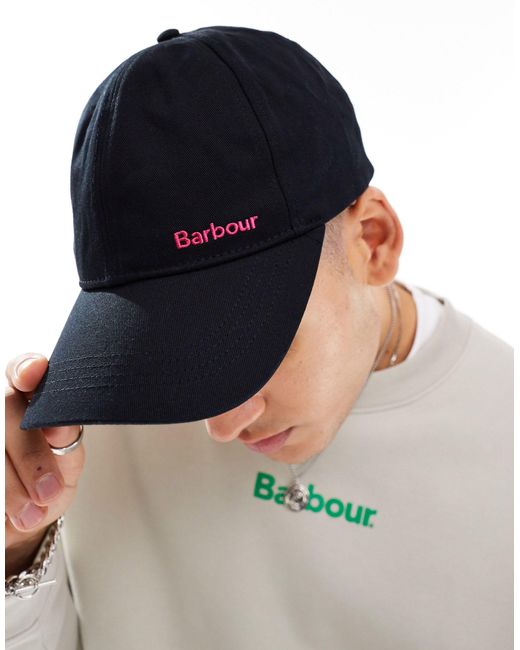 Barbour Blue X asos – baseballkappe