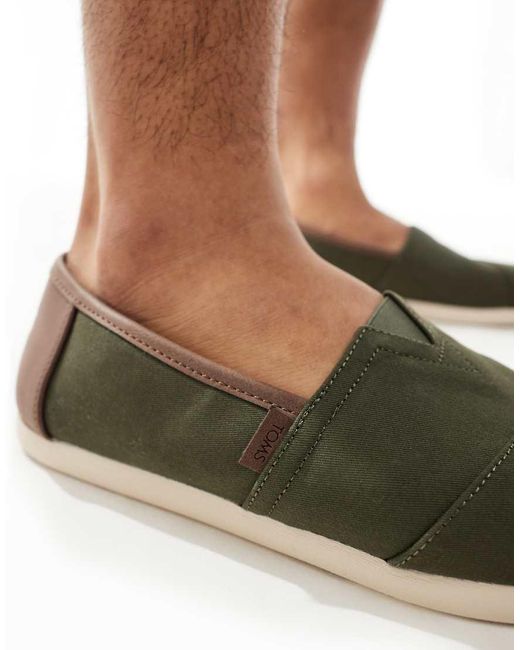 TOMS Green Alpargata Classic Shoe for men
