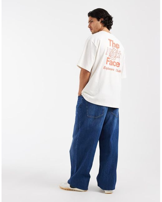 The North Face White U Retro Logo Oversized Ss Tee for men