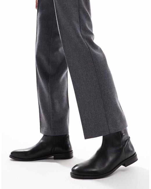 ASOS Gray Chelsea Boots for men