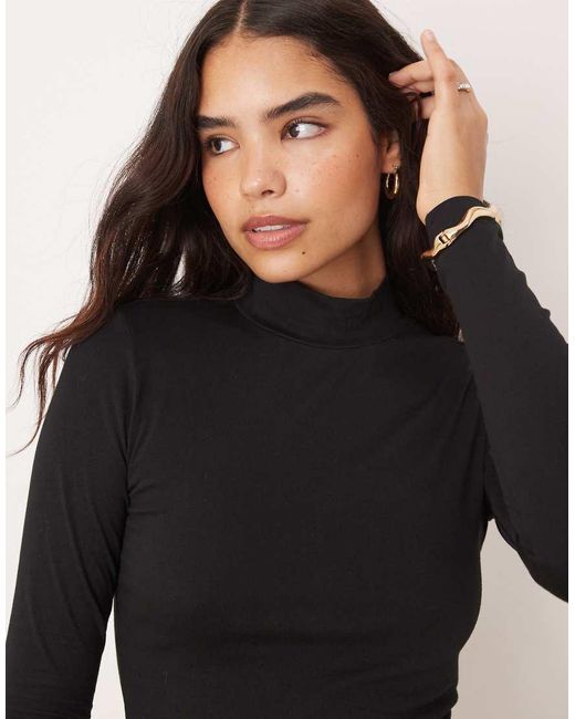 Jdy Blue Roll Neck Top