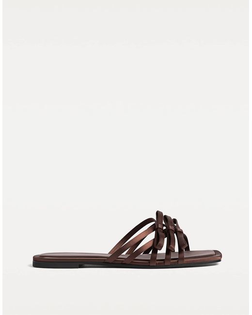 Stradivarius Brown – flache pantoletten