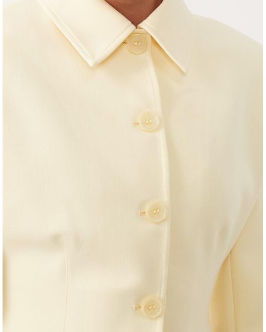 ASOS Natural Button Through Cinch Blazer