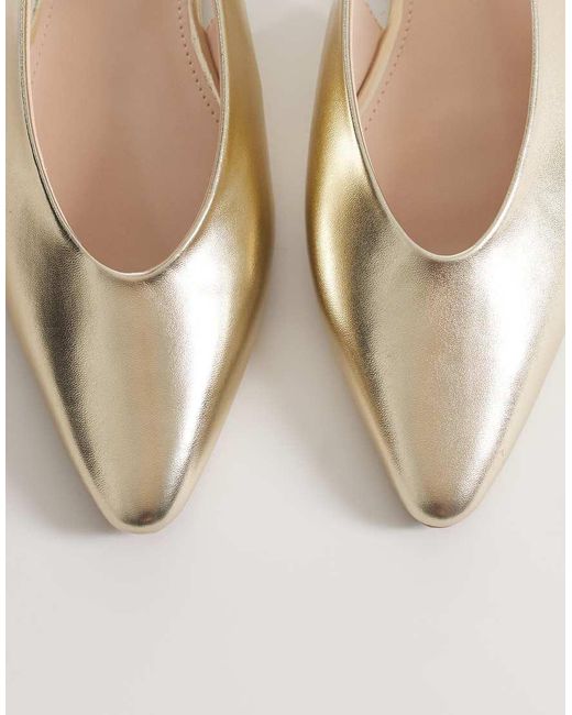 Raid Natural Piella Slingback Flat Shoes
