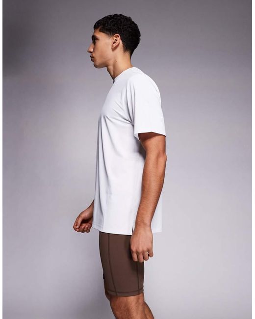 4505 Brown Icon Active Quick Dry Base Layer Training Half Tight With Phone Pocket for men