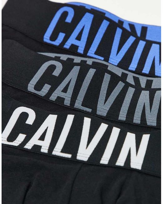 Calvin Klein Black Intense Power 3 Pack Cotton Boxer Briefs for men