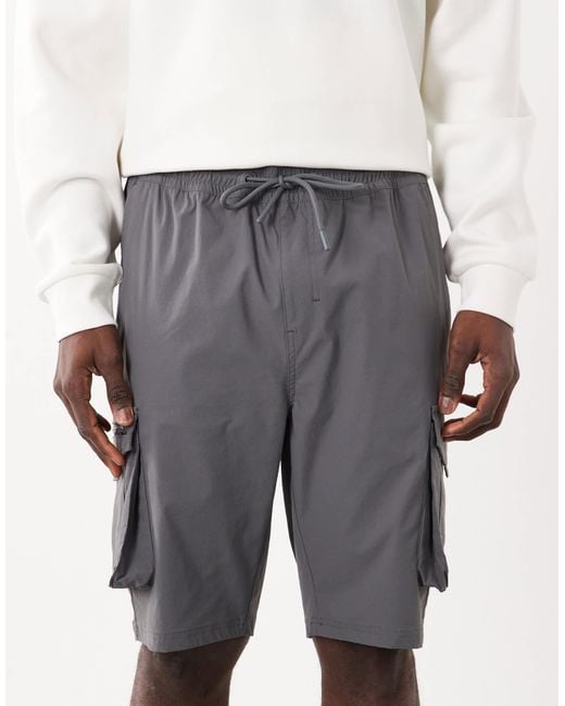 Threadbare White Cargo Shorts for men