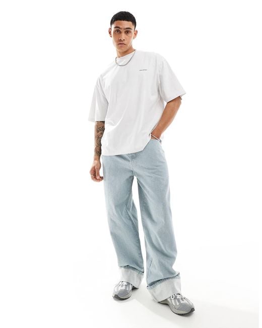Collusion Blue X002 baggy Jeans for men