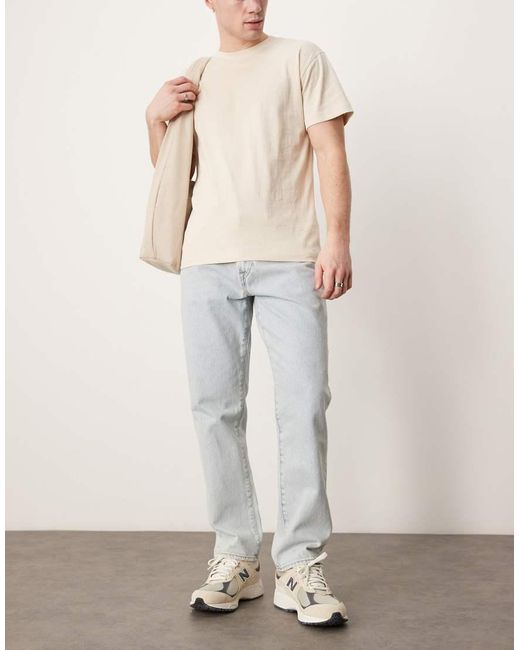 Abercrombie & Fitch Natural Straight Leg Jeans for men