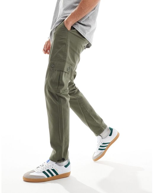 ASOS Green Tapered Cargo Pants for men