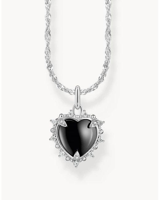 Thomas Sabo White Necklace With Pendant Heart Romance