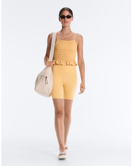 Oysho Natural Comfortlux Smock Tank Top