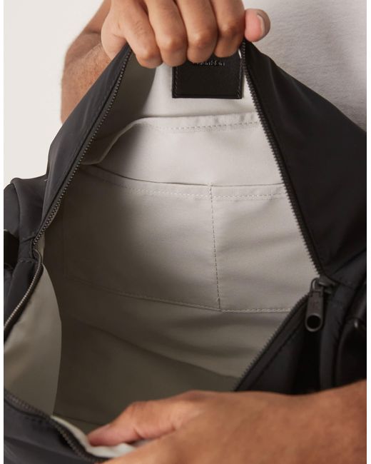 Calvin Klein White Retro Logo Holdall for men