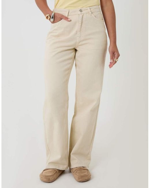 Threadbare Natural Straight Leg Jeans