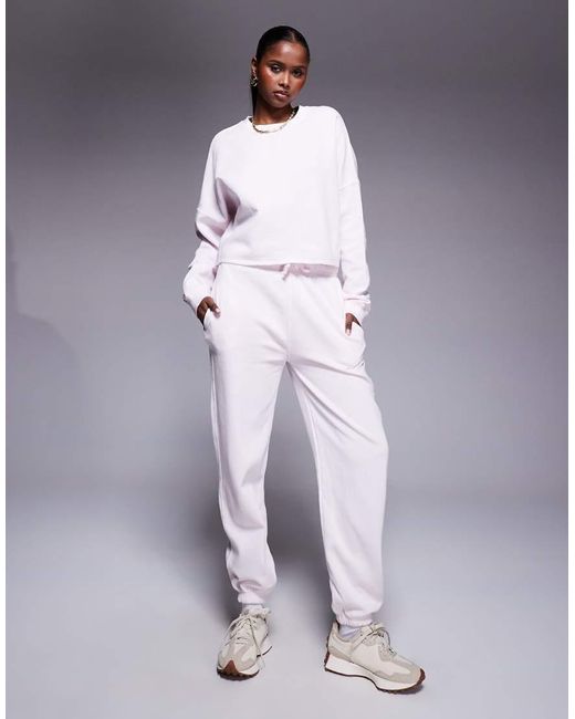 River Island White Chopped Sweatshirt