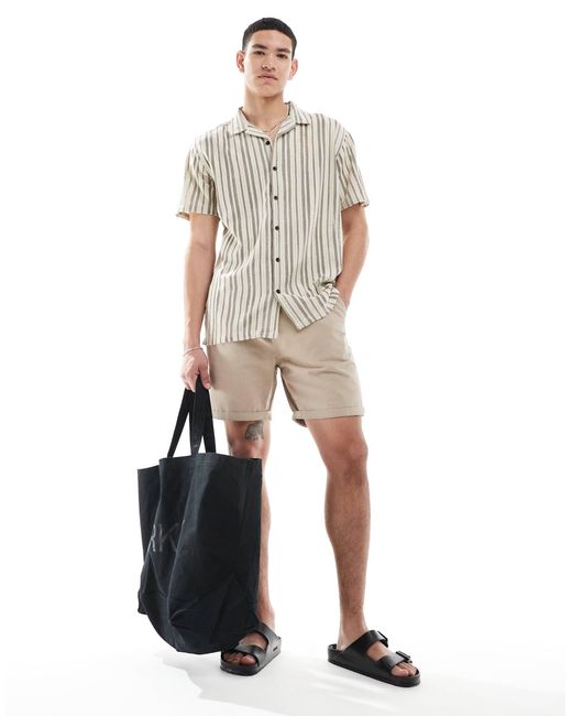 Brave Soul – kurzärmliges hemd in White für Herren