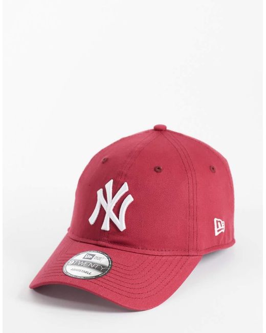 KTZ Red Ny Yankees 9twenty Logo Cap