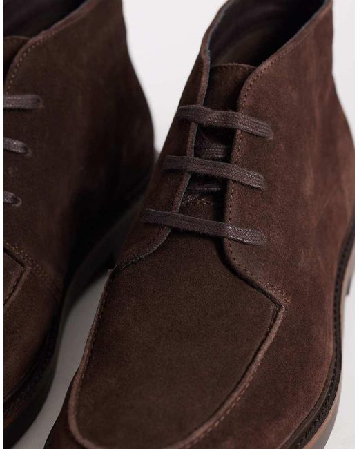 ASOS Brown Lace Up Desert Boots for men